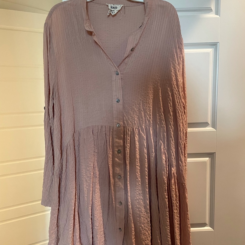 Pink dress long sleeve